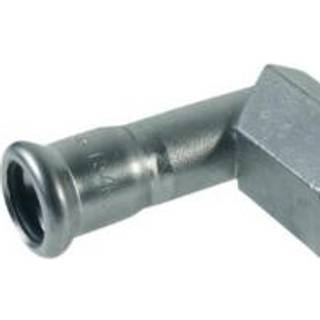 VSH XPress rustfri press vinkelovergang med muffe 28 mm x 3/4'' M-bakke