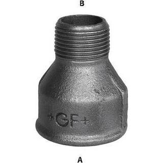 GF  spidsmuffe sort 2x1