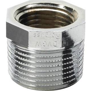 Viega Nippelmuffe 1/2" x 3/8" forkromet rødgods