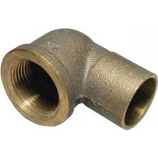 Viega Overgangsvinkel 90° muffe/muffe 18 mm x 3/4" rødgods