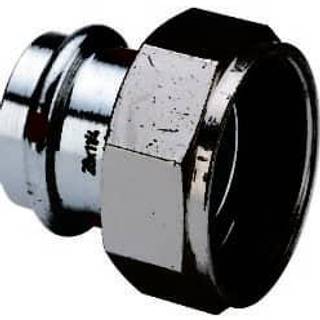 Viega Prestabo tilslutningsforskruning 22 mm x 3/4" forzinket stål