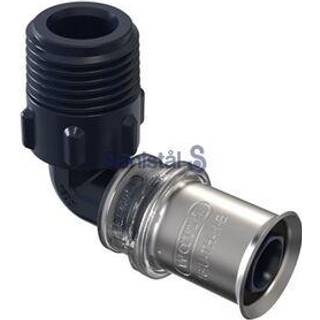 Wavin Tigris K5 vinkel med nippel 32 mm x 1''. PPSU. Til U, UP, H, B , TH bakker