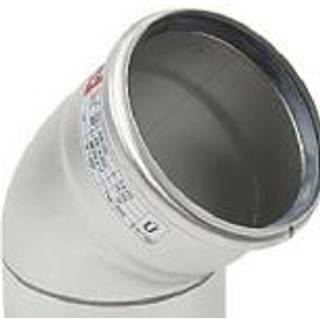 Blücher EuroPipe bøjning 45°. 160 mm syrefast stål