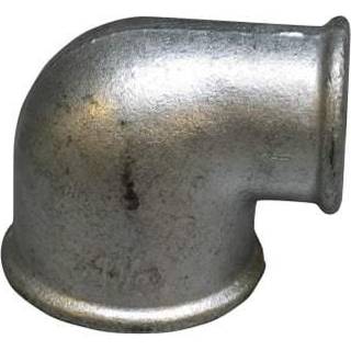+GF+ vinkel 90° galvaniseret reduceret 2-1 1/4'' muffe-muffe