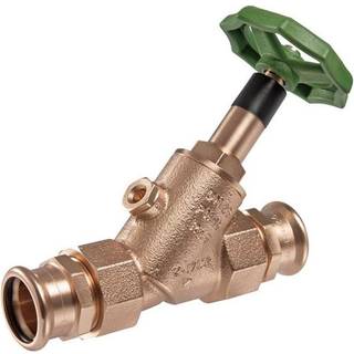 Kemper Fristrømsventil 22 mm rødgods til m-bak