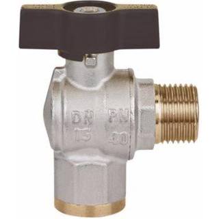 Mercury vinkel kuglehane 1'' nippel/muffe T-greb