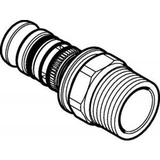 Geberit Mepla overgang med udvendigt gevind d=75 mm R=2 1/2"