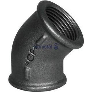 +Gf+ Vinkel Sort Mf/Mf 45Gr 1/2 Gf Georg Fischer
