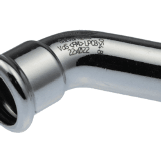 Vsh Fabrieken Bøjning vsh 45° muffe/muffe 88,9 mm fz
