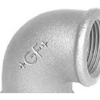 Vinkel 90° galvaniseret 1" muffe-muffe