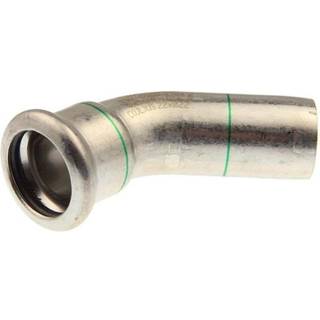Vsh Fabrieken Vsh bøjning 45° muffe/nippel 22 mm syrefast
