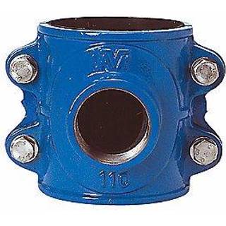 AVK anboringsbøjle 110 mm x 1.1/2''. PN16. A2 bolte. Duktiljern