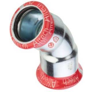 FZ press bøjning 42mm 45°. Til varmesystemer. Muffe-muffe. M-bakke