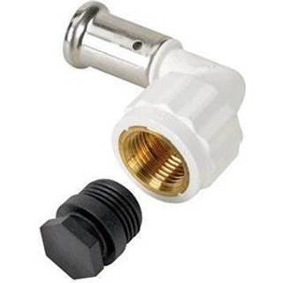 Henco pres vinkel 90° PVDF 26 mm x 3/4 pres/indvendig gevind