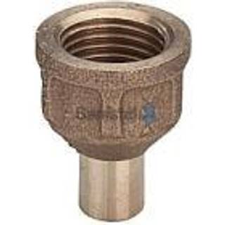 Viega Indstiksstykke nippel/muffe 12 mm x 1/2" rødgods