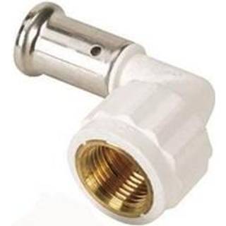 Henco pres vinkel 90° PVDF 20 mm x 3/4 pres/indvendig gevind