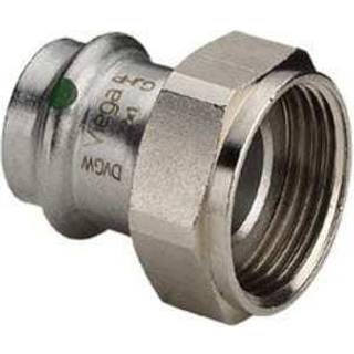 Viega Sanpress Inox tilslutningsforskruning 15 mm x 1/2" rustfrit stål