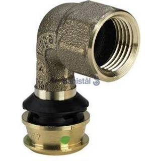 Viega Raxofix overgangsbøjning 90° 20 x 1/2" muffe/muffe rødgods