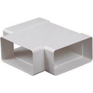 UNITE flad 75 x 150 mm T-stykke Hvid PVC