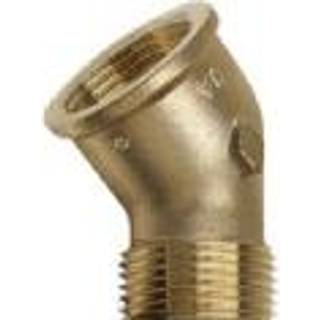 PURAFIT vinkel 3/8'' muffe/nippel. 45°. Siliciumbronze. Blyfri.
