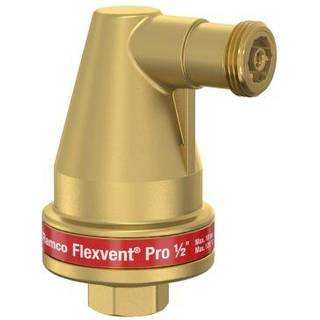Flamco Flexvent Pro luftudlader 1/2'' med 3/4'' udvendig tilslutning tud.