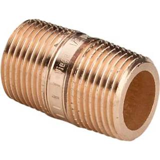 Viega Nippelrør 3/8" x 100 mm rødgods