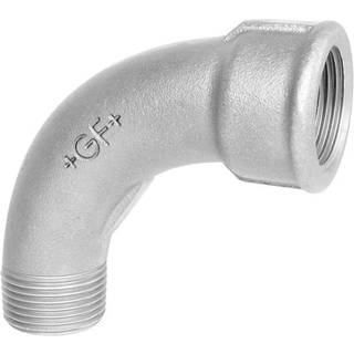 Bøjning 90° Galvaniseret 1/2" Muffe-Nippel