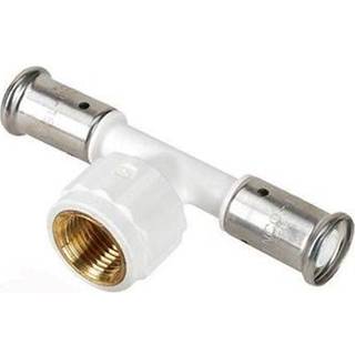 Henco pres tee PVDF med indvendig gevind 16 x 1/2 x 16 mm