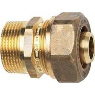 TA kompressionsovergang 3/4"-22x3 mm til pex, med nippel