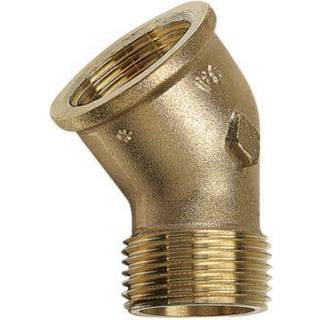 PURAFIT vinkel 1/2'' muffe/nippel. 45°. Siliciumbronze. Blyfri.