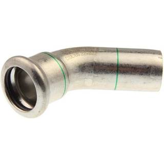 Vsh Fabrieken Vsh bøjning 45° muffe/nippel 54 mm syrefast