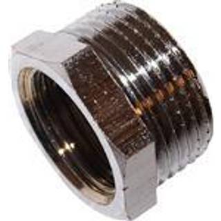 Viega Nippelmuffe 3/4" x 1/2" forkromet rødgods