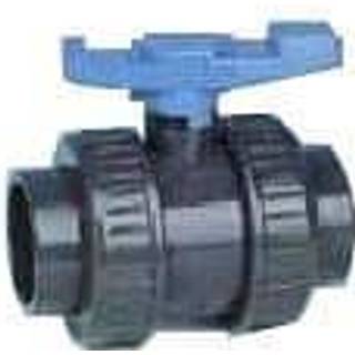 Kuglehane pvc PN16 muffe/muffe 20mm