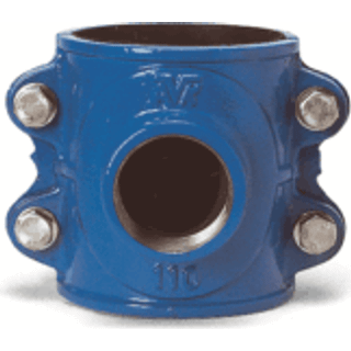 AVK anboringsbøjle 160 mm x 1.1/4''. PN16. A2 bolte. Duktiljern