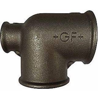 GF  t-stykke sort 1x1x3/4