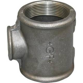 +Gf+ T-Stykke Sort 1 1/2X3/4X1 1/2 Gf Georg Fischer
