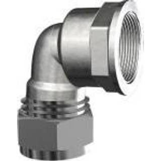 Vinkel 1/2" - 12 mm med muffe forkromet Kompressions Fitting