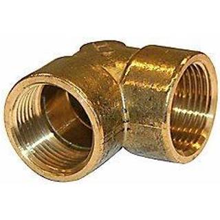 Vinkel 1.1/2", muffe/muffe. Messing