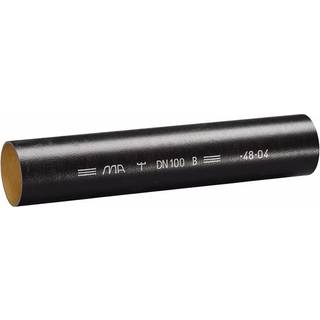 MA Lige afløbsrør Ø100 x 3000 mm, Sort