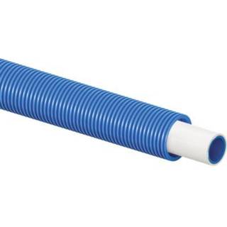 Uponor Uni Pipe PLUS RIR rør 16 x 2,0 mm. Med blåt tomrør 25/20mm. Rulle a 75 mtr.