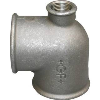 +GF+ tee 90° sort reduceret 2-2-1 1/4''