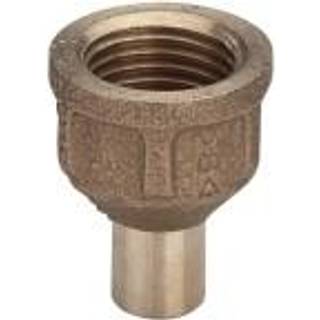 Viega Indstiksstykke nippel/muffe 22 mm x 1/2" rødgods