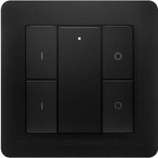 Heatit Z-Push-Knap 4, sort ➞ På lager - klar til levering