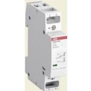 ABB Installationskontaktor 2-polet 2no, ac-1 20a ved 55 grader, 250v ac, med manuel omskifter (man-o-aut), styrespænding 24v ac/dc