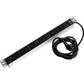 Powerpanel 19" 1he 12xc13 stik 10a dk