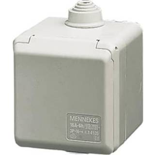 Mennekes CEE stikdåse udvendig 3 polet 16A 230V IP44 4102