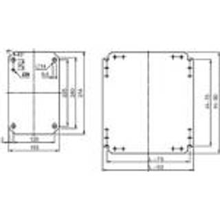 Montageplade 300X200 Schneider Electric