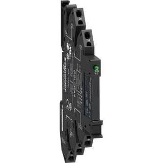 Schneider Electric Komplet 6,2mm stikbensrelæ med fjederklemmer, 1C/O 6A, AgSnO2 kontaktsæt, 24VAC/DC forsyning