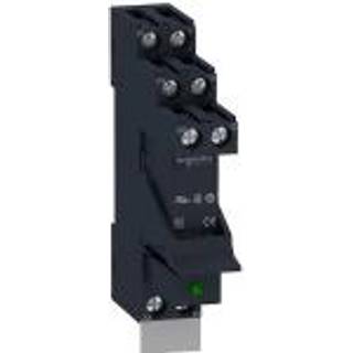 Schneider Electric Zelio rsb stikbensrelæ i sokkel med varistor og skilt, 2 c/o kontakter på 8a og 230vac forsyning