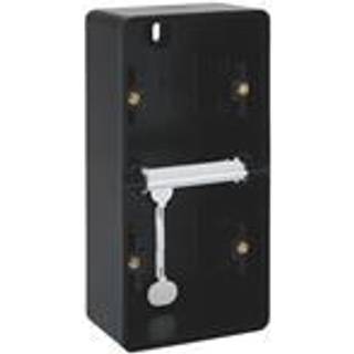 NIKO Underlag 2-modul, lodret, IP55, sort 761-83201